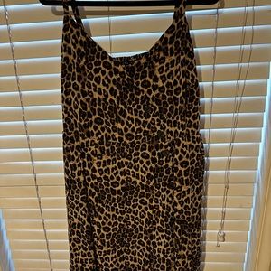 cheetah midi dress
